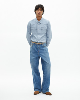 Light blue denim shirt