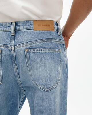 Light blue straight jeans