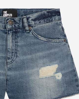 Blue denim shorts
