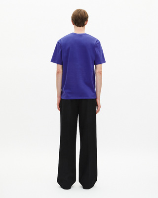 T-shirt with blue patch