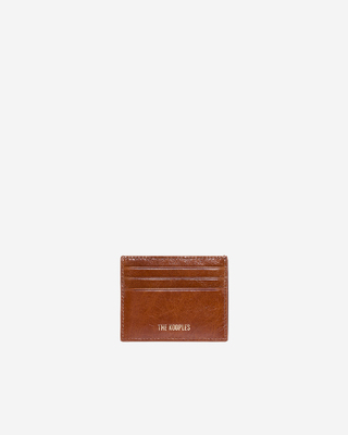 Amelia brown leather card case