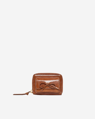 Amelia brown leather coin purse