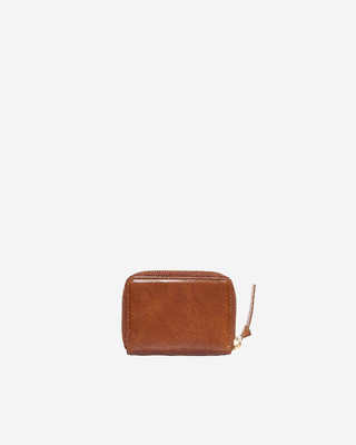 Amelia brown leather coin purse