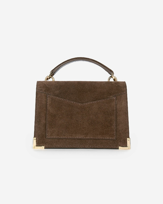 Emily small bag in brown suede