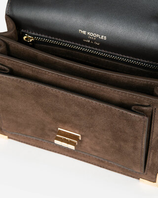 Emily small bag in brown suede