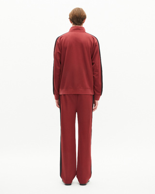 Burgundy zip-up sweatshirt