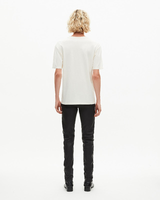 T-shirt with ecru screen print