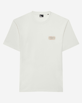 T-shirt with ecru screen print