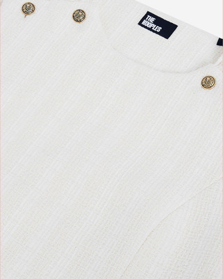 Ecru tweed top