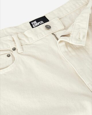 Ecru straight jeans