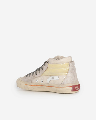 The Kooples X Hidn-Ander High-Top Sneakers in Ecru
