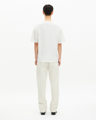 Ecru pines-effect printed T-shirt