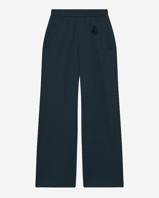Dark green straight jogging bottoms