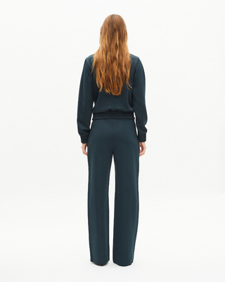 Dark green zip-up sweatshirt