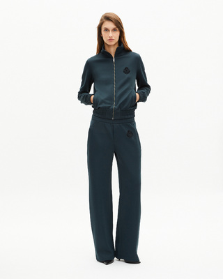 Dark green zip-up sweatshirt