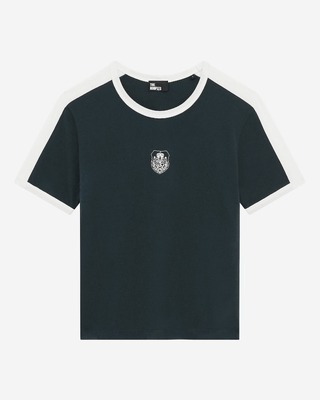 T-shirt with dark green coat of arms