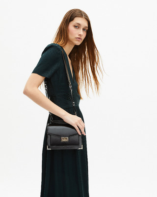 Dark green leopard jacquard maxi dress