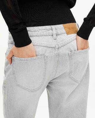 Light grey straight jeans
