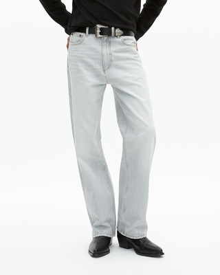 Light gray straight jeans