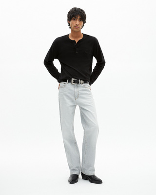 Light gray straight jeans