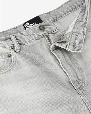 Light gray straight jeans