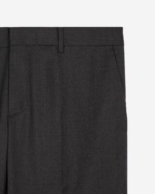 Fitted suit pants in grey wool