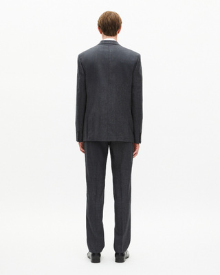 Grey wool suit jacket