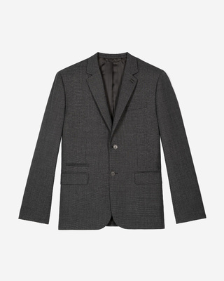 Grey wool suit jacket