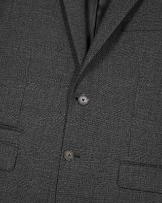 Grey wool suit jacket