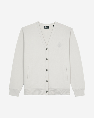 Button-down cardigan in grey jersey