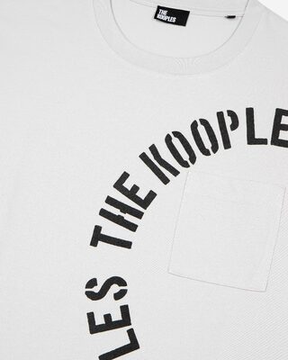 T-shirt with grey screen print