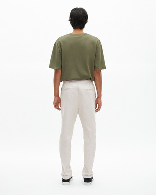 Straight gray cotton pants