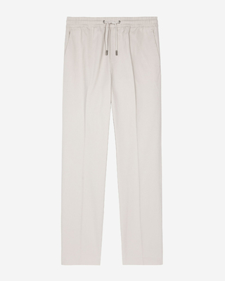 Straight gray cotton pants