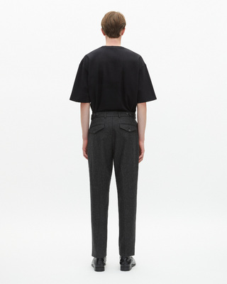 Dark gray tailored pants