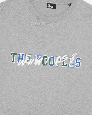 What is grey T-shirt