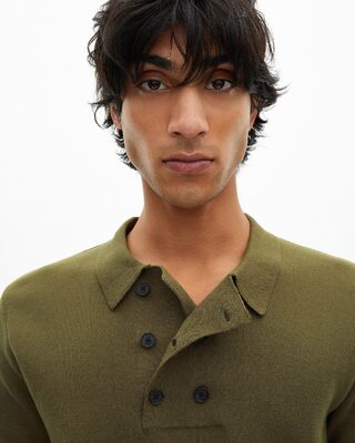 Khaki knit sweater