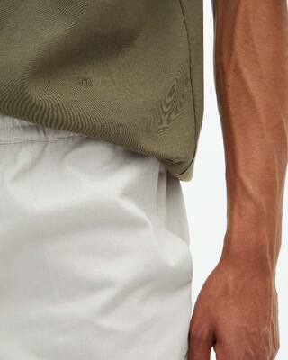 Mixed large plain khaki T-shirt