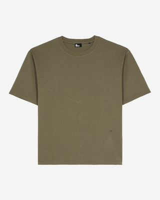 Mixed large plain khaki T-shirt