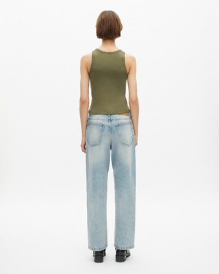 Tank top with khaki crest