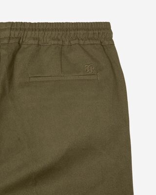 Straight khaki cotton pants