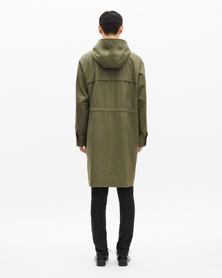 Khaki hooded parka
