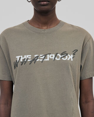 'What Is' Khaki T-shirt