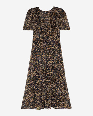 Long leopard dress