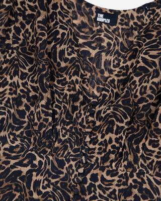 Long leopard dress