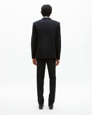 Navy blue suit jacket