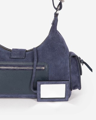 Amelia bag in navy suede