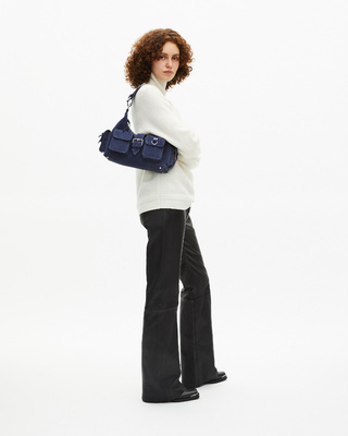 Amelia bag in navy suede