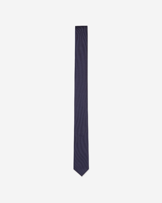 Navy blue silk tie