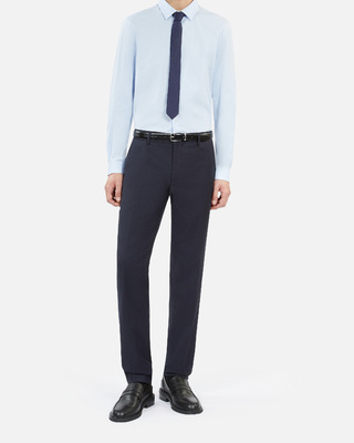 Navy blue silk tie
