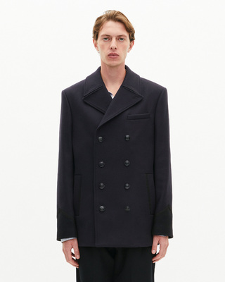 Navy pea jacket